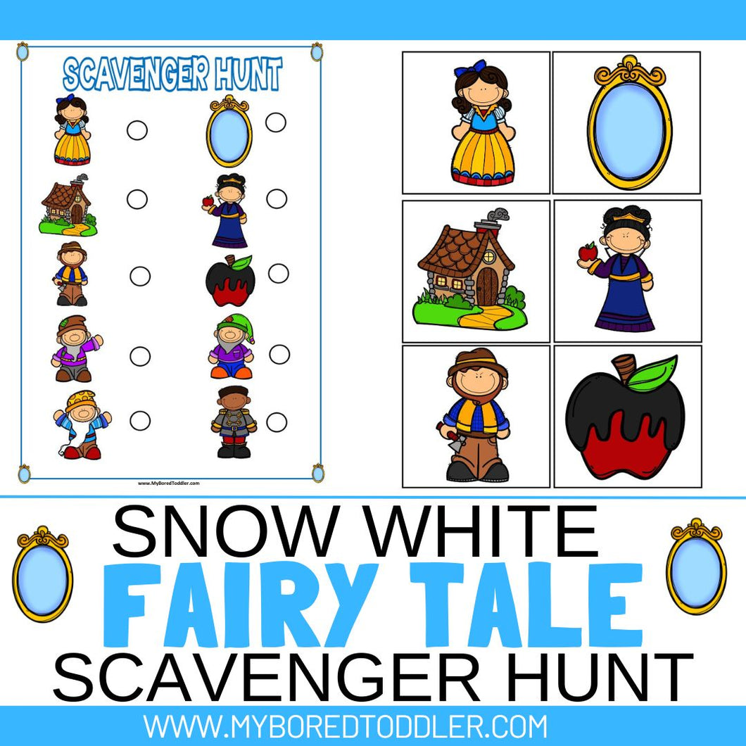 Snow White - FAIRY TALES - Scavenger Hunt / Treasure Hunt
