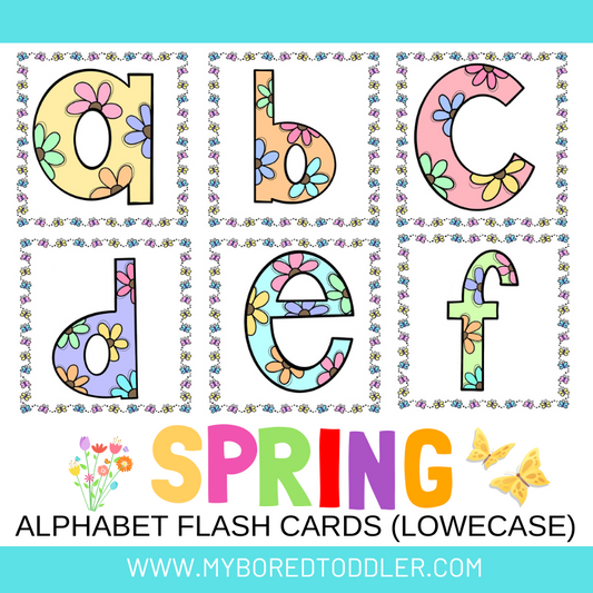 Spring Alphabet Card Spring – Page 4 – My Bored Toddler