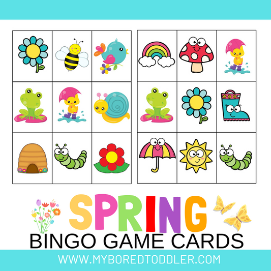 Spring Bingo Cards