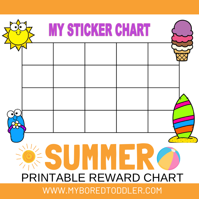 Reward Sticker Chart Printable