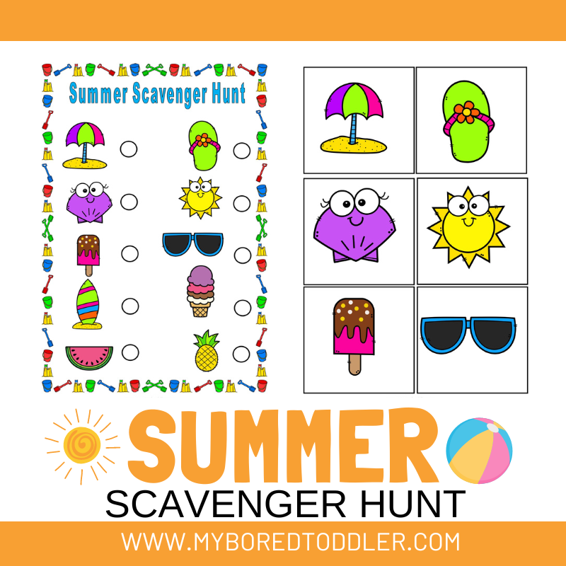 Summer Scavenger Hunt – My Bored Toddler