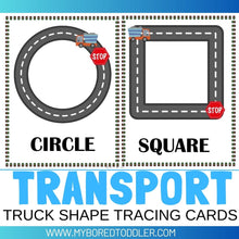 Load image into Gallery viewer, Transport Truck Shape Tracing Sheets
