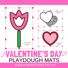 Load image into Gallery viewer, Valentine&#39;s Day Playdough Mats
