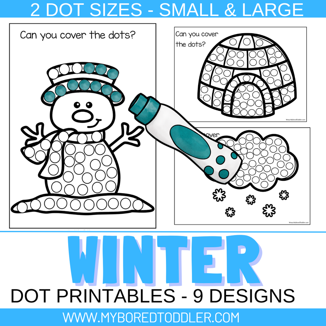 Winter Dot Printables