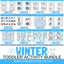 Load image into Gallery viewer, Winter Toddler Printable Bundle
