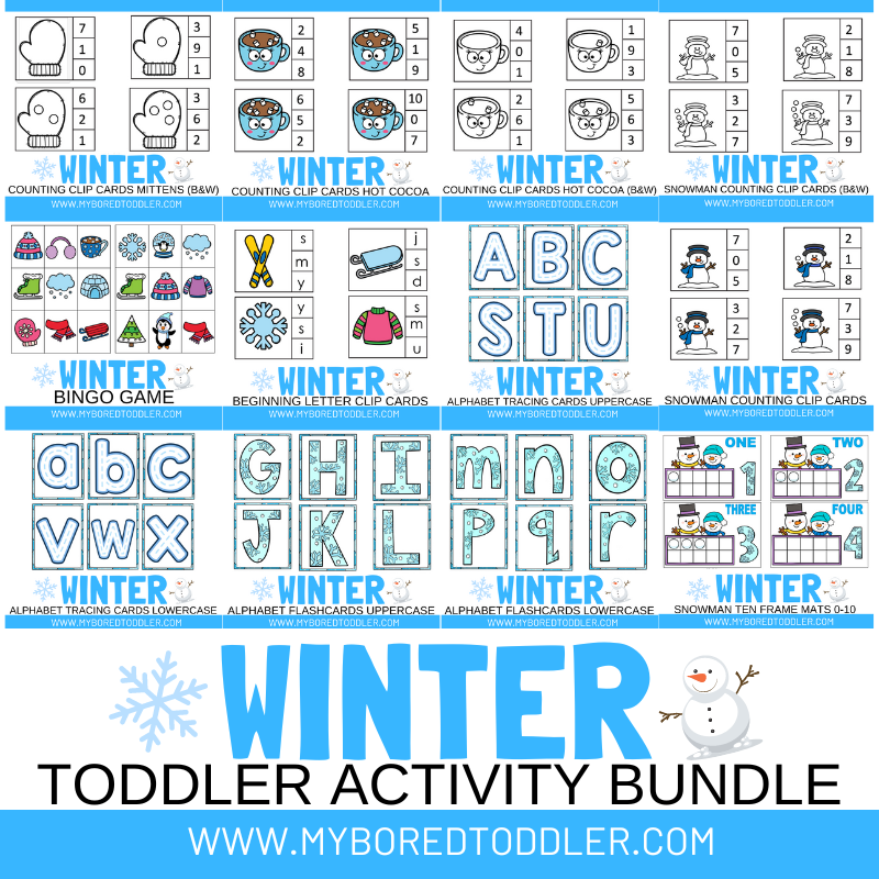 Winter Toddler Printable Bundle