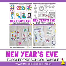 Load image into Gallery viewer, New Year&#39;s Eve Toddler / Preschool Bundle
