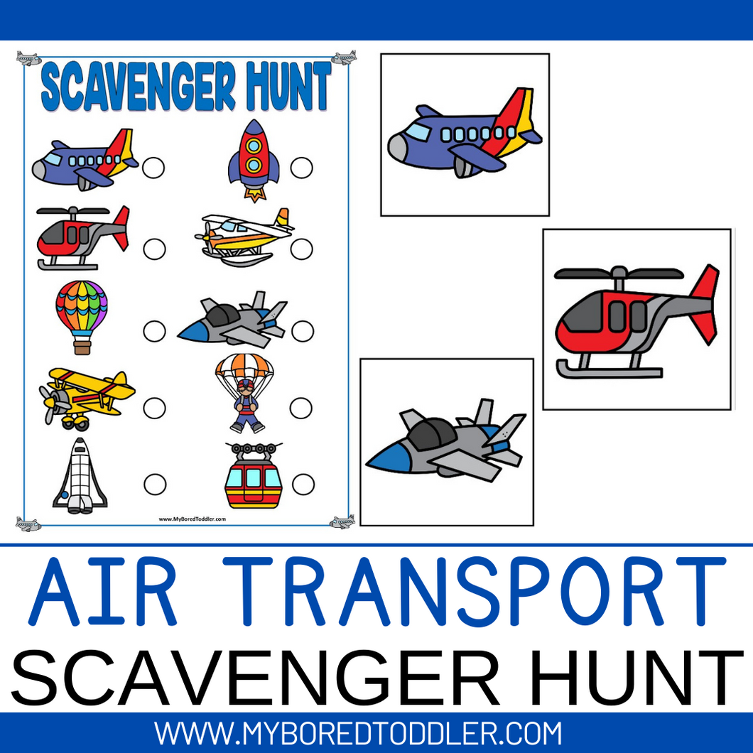 Air Transport Scavenger Hunt Treasure Hunt