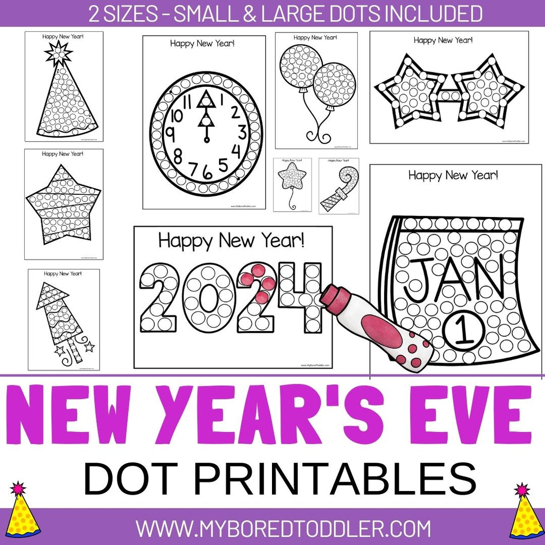 New Year's Eve Dot Printables