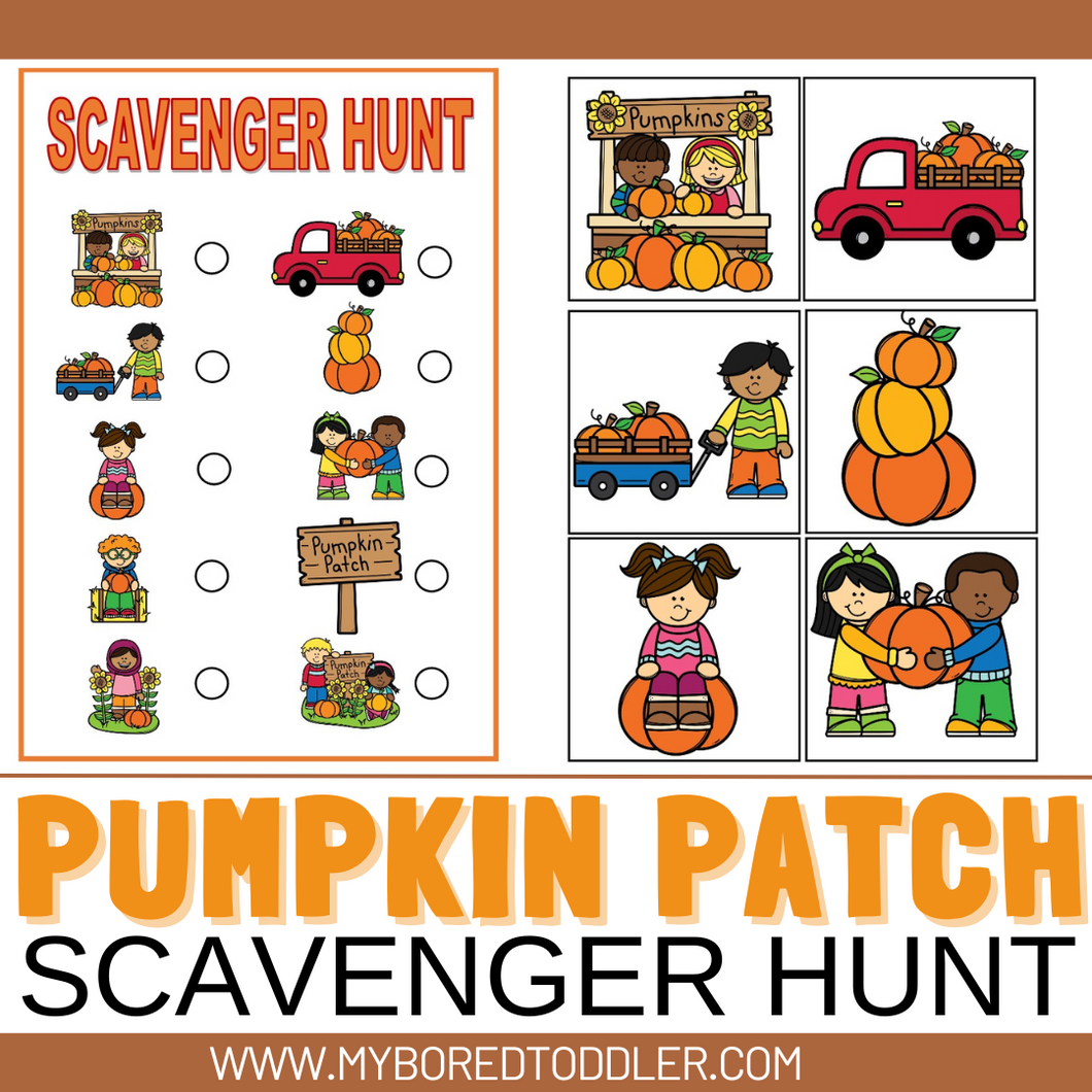 Autumn / Fall PUMPKIN PATCH Scavenger Hunt / Treasure Hunt