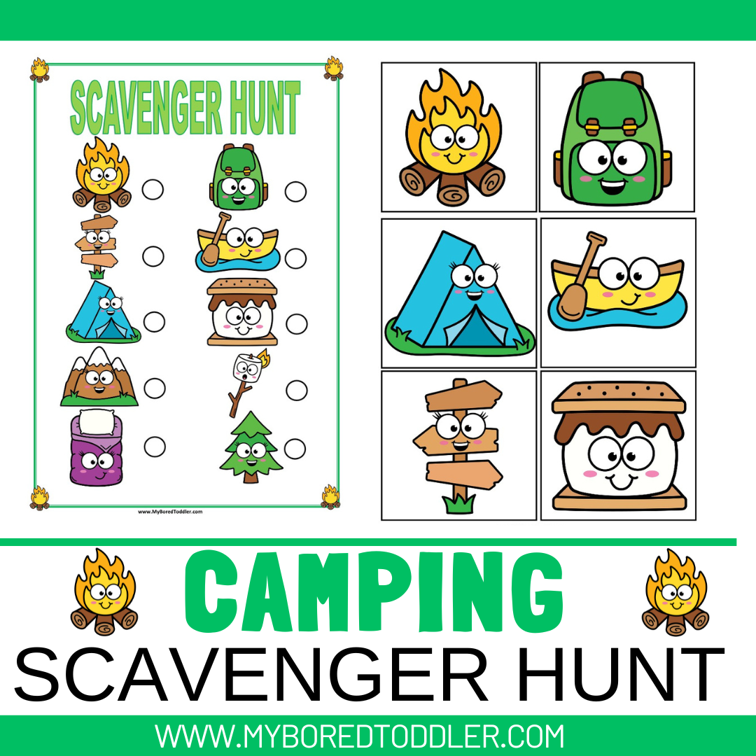 Camping Scavenger Hunt – My Bored Toddler