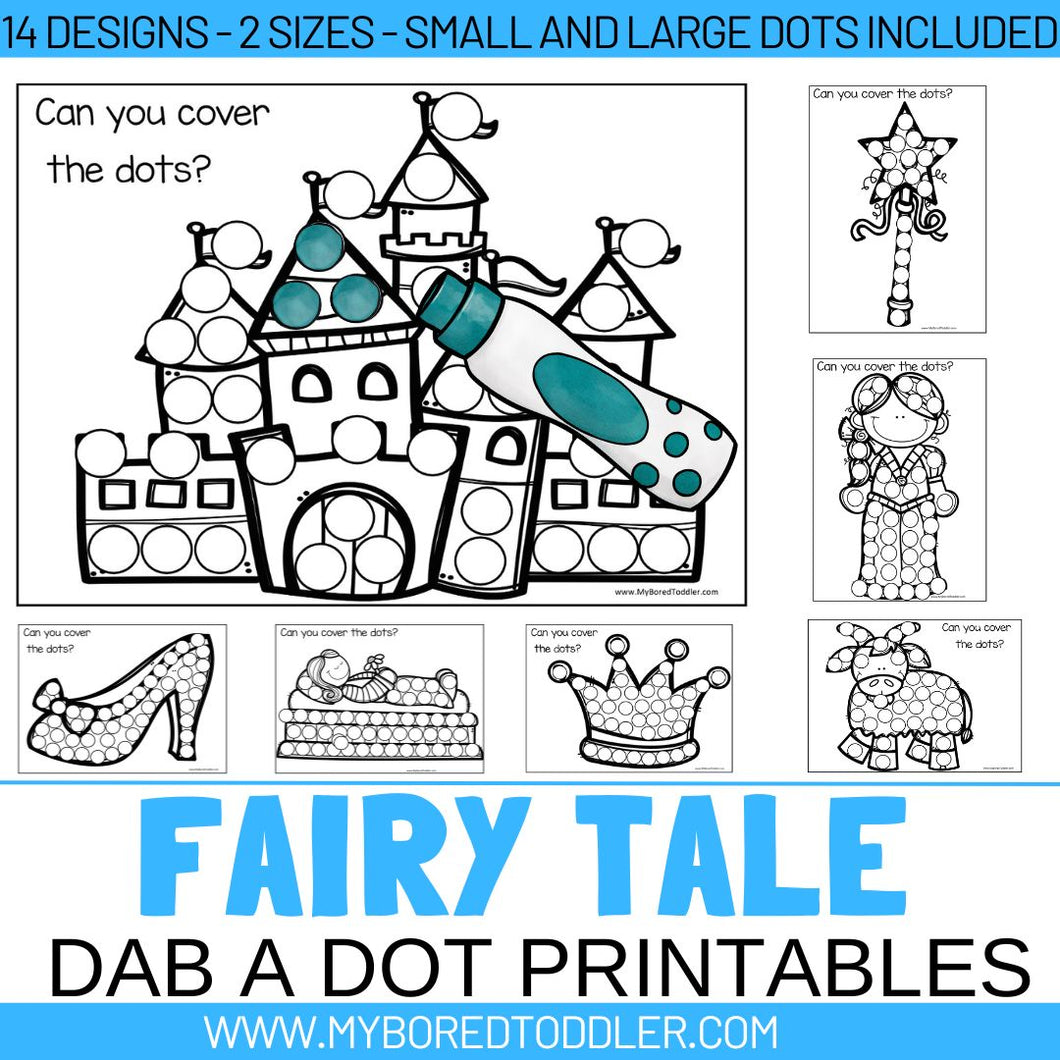 Fairy Tales Dot Printables 2 sizes