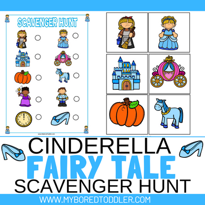 Cinderella - FAIRY TALES - Scavenger Hunt / Treasure Hunt