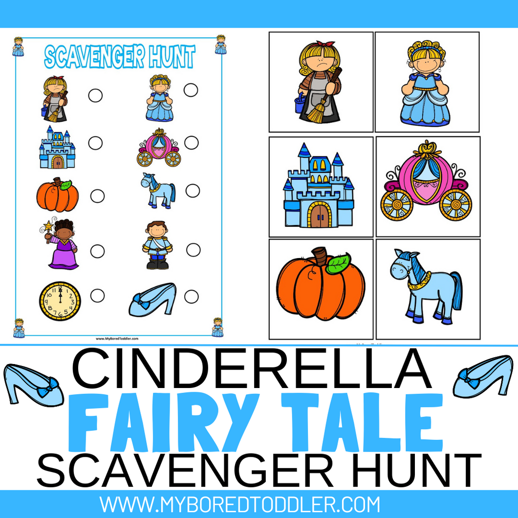 Cinderella - FAIRY TALES - Scavenger Hunt / Treasure Hunt