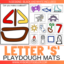 Load image into Gallery viewer, LETTER OF THE WEEK &#39;S&#39; Playdough Mats / Playdoh Mats
