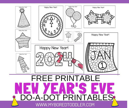 New Year's Eve Toddler / Preschool Bundle