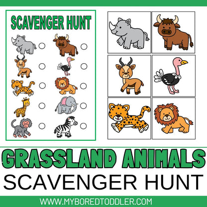 Animal Habitats Scavenger Hunt Bundle