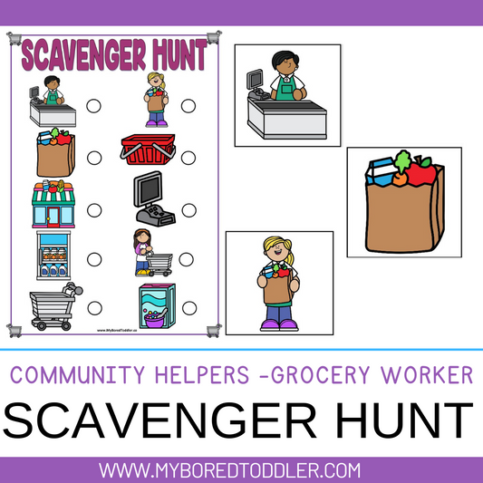 Grocery Store Worker Scavenger Hunt - Community Helpers