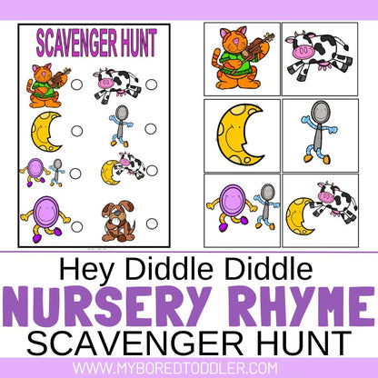 Nursery Rhyme Scavenger Hunt Bundle