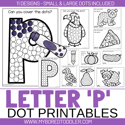 Alphabet - Letter P Dot Printables