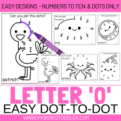 LETTER OF THE WEEK DOT-TO-DOT BUNDLE - (ALPHABET) - EASY DESIGNS