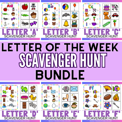 Alphabet Scavenger Hunt Bundle
