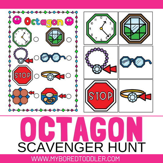 Shapes - Octagon Scavenger Hunt Game