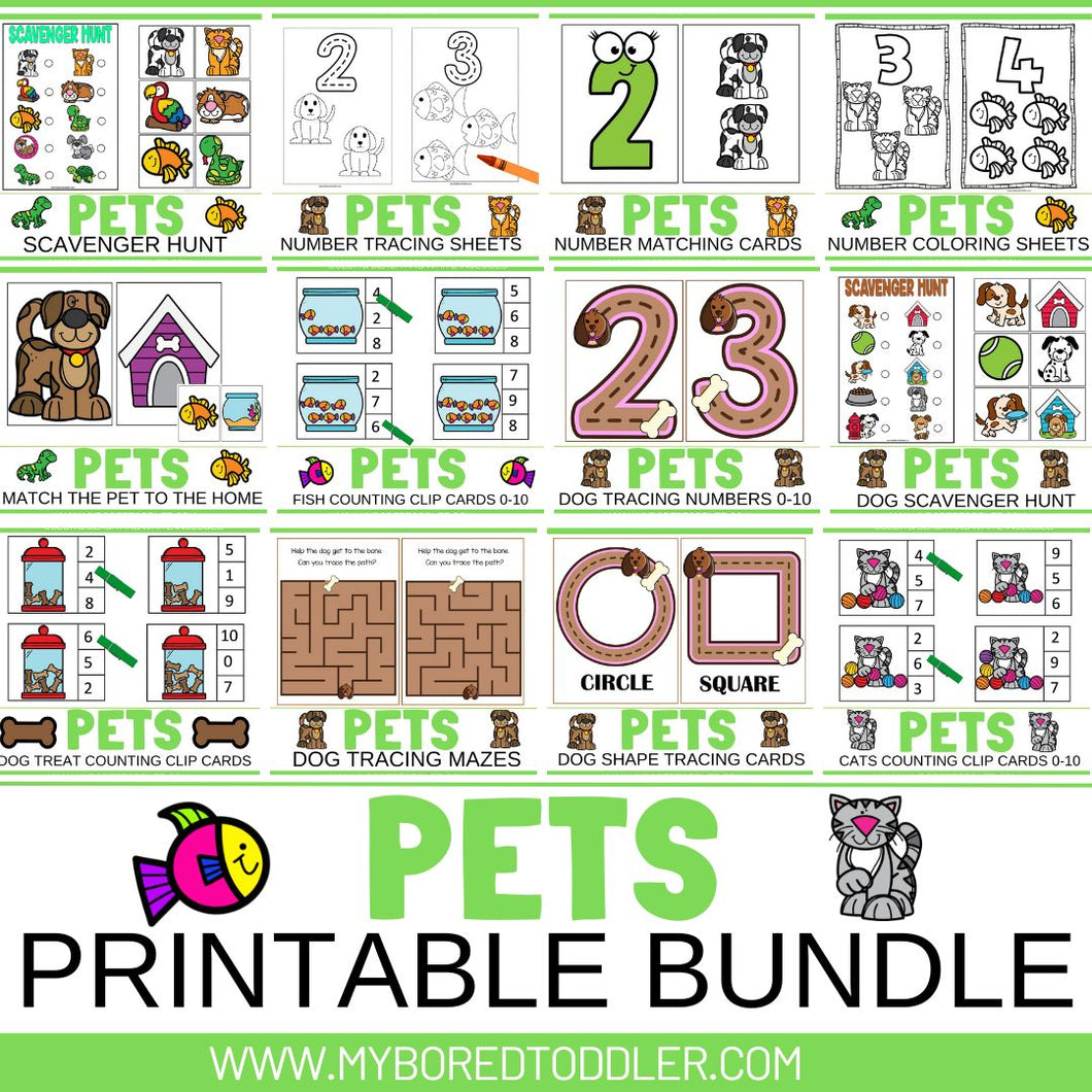 PETS - Printable Bundle - FLASH SALE