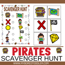 Load image into Gallery viewer, PIRATE Theme Scavenger Hunt / Treasure Hunt

