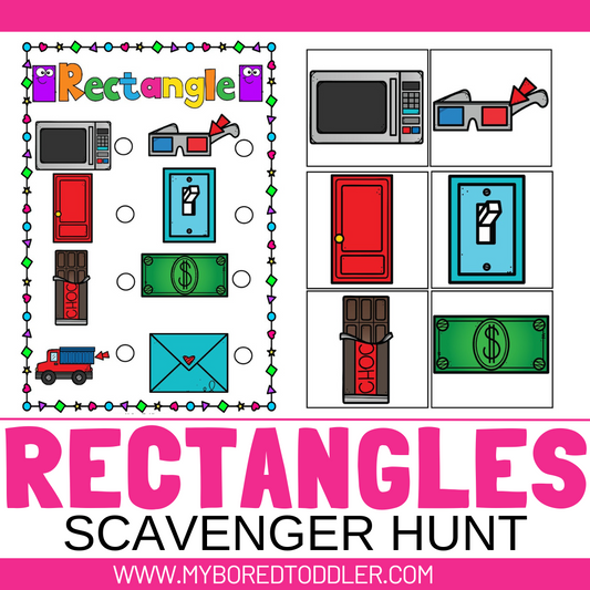 Shapes - Rectangle Scavenger Hunt Game
