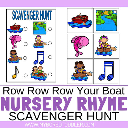 Nursery Rhyme Scavenger Hunt Bundle