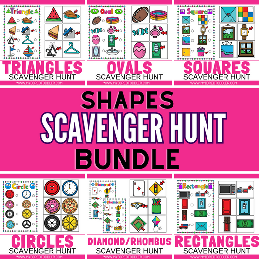 Shapes Scavenger Hunt Bundle