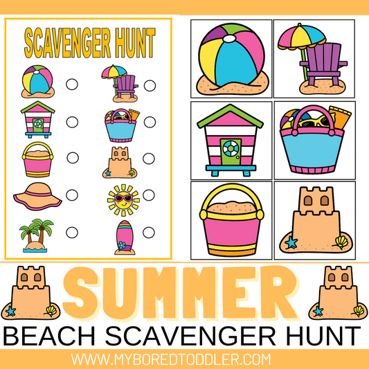 Summer - Beach Scavenger Hunt Game