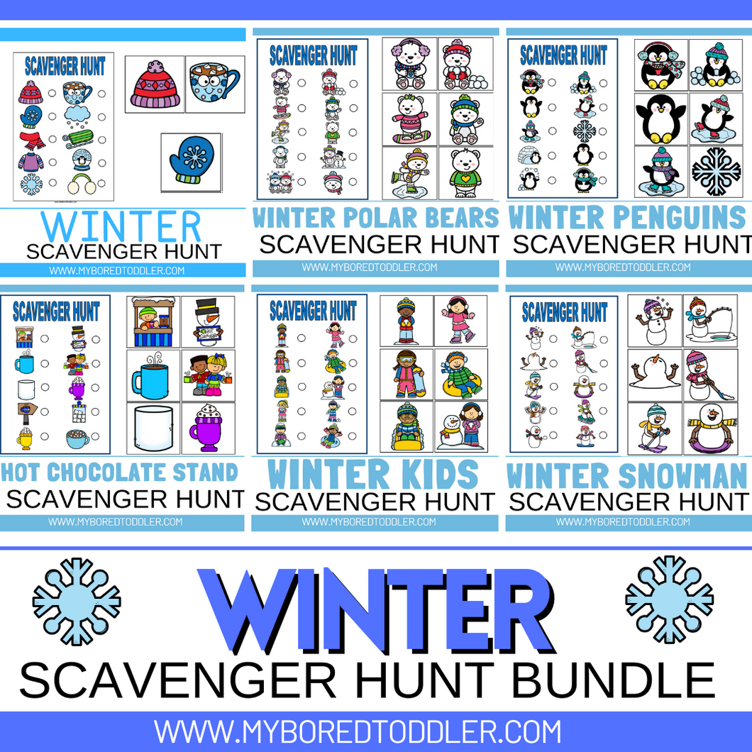 Winter Scavenger Hunt Bundle