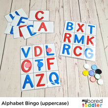 Load image into Gallery viewer, Alphabet Bingo Uppercase
