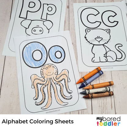 Alphabet Coloring Sheets