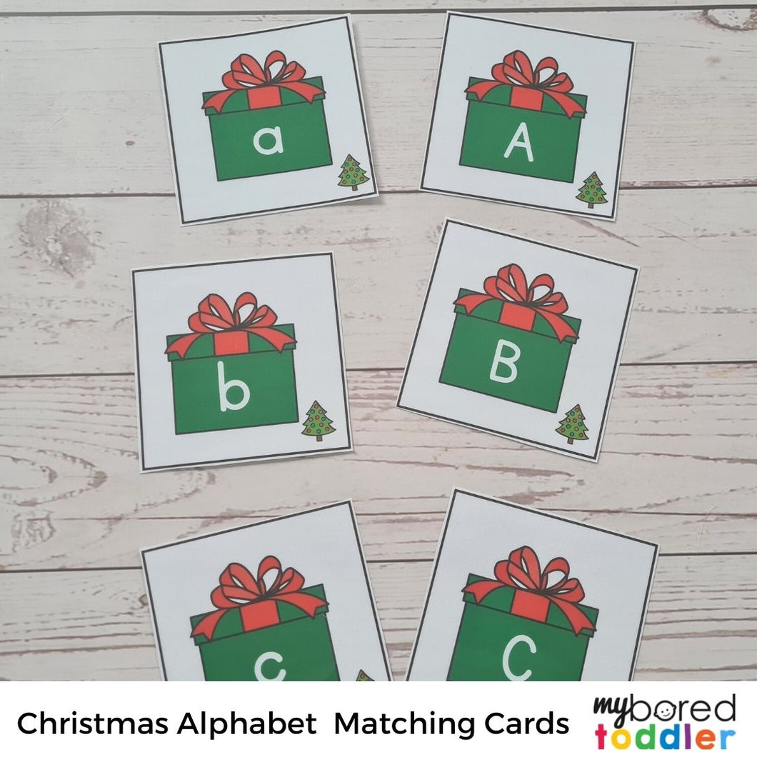 Christmas Alphabet Matching Cards / Memory Game