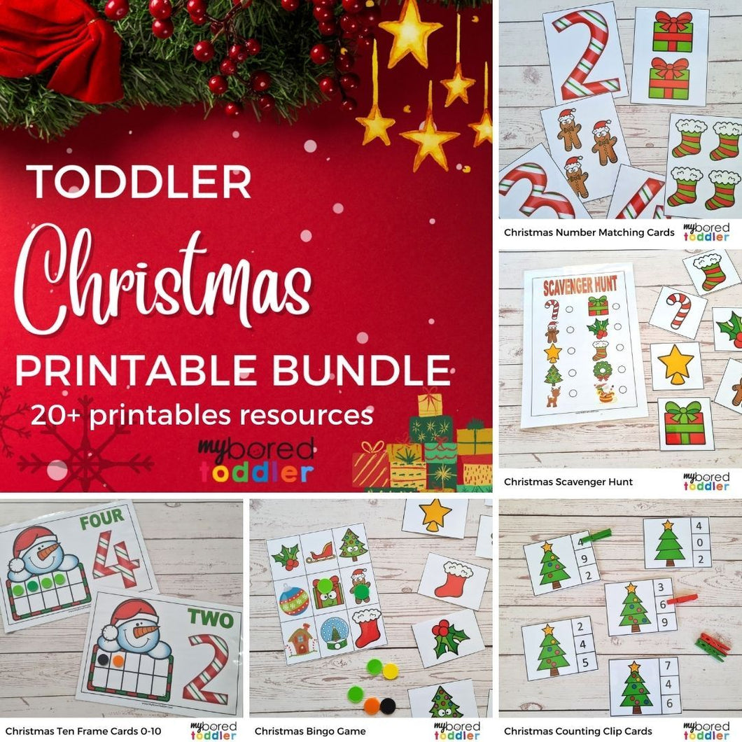 Christmas Printable Bundle for Toddlers - FLASH SALE