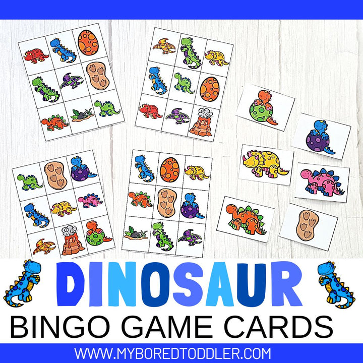 Dinosaur Bingo Game – My Bored Toddler