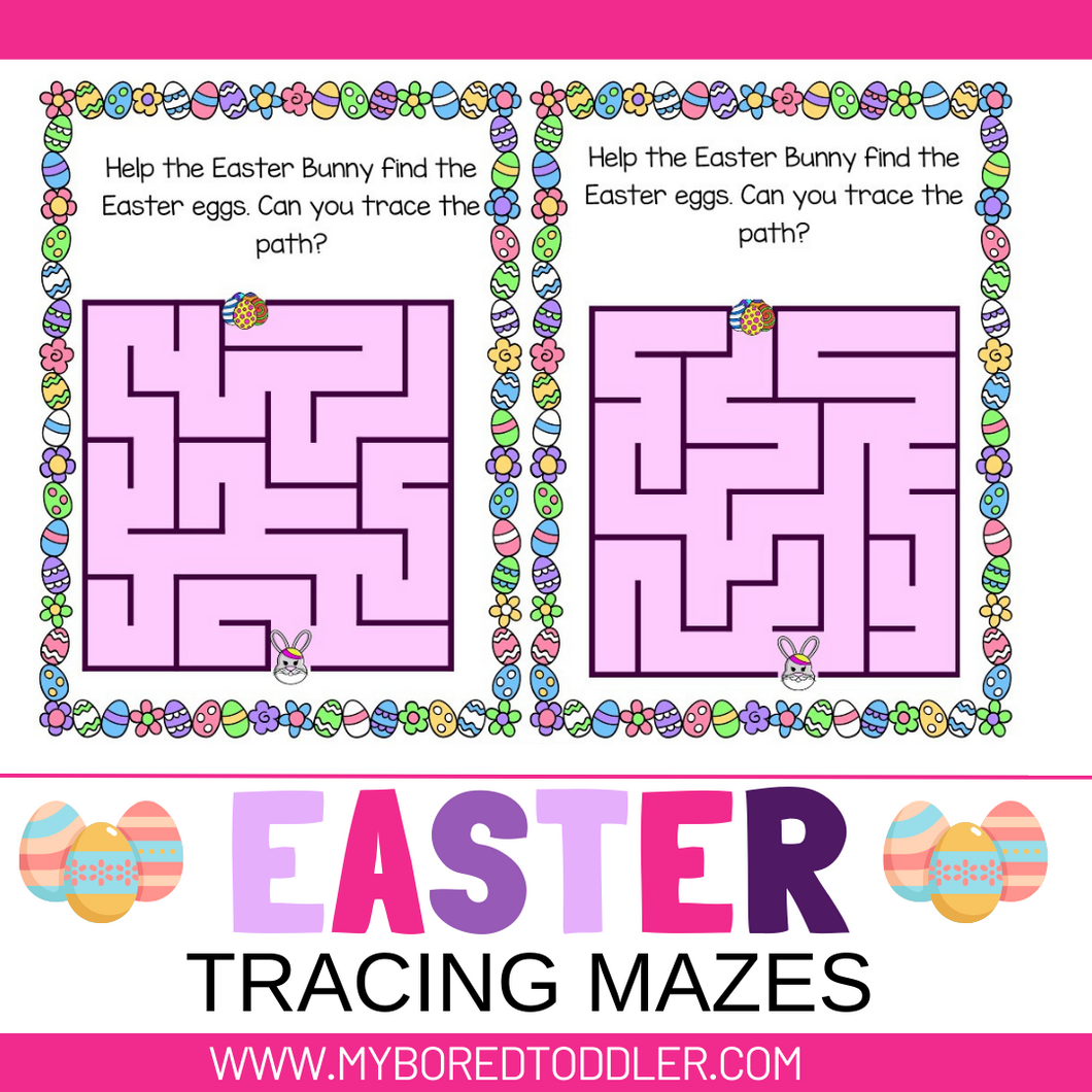 Easter Tracing Mazes