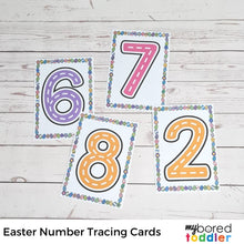 Load image into Gallery viewer, Easter Tracing Cards - Numbers and Alphabet (lowercase &amp; uppercase)
