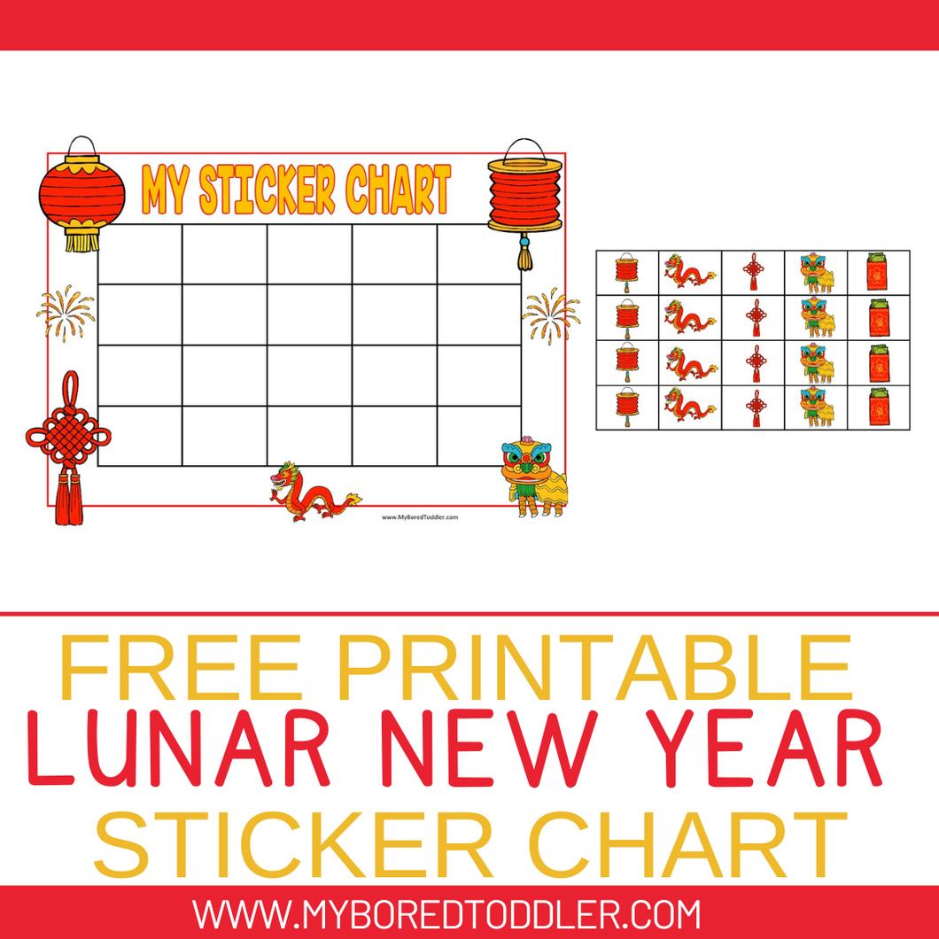 Lunar New Year Sticker Chart - FREE