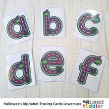 Load image into Gallery viewer, Halloween Alphabet Tracing Cards Lowercase - Large
