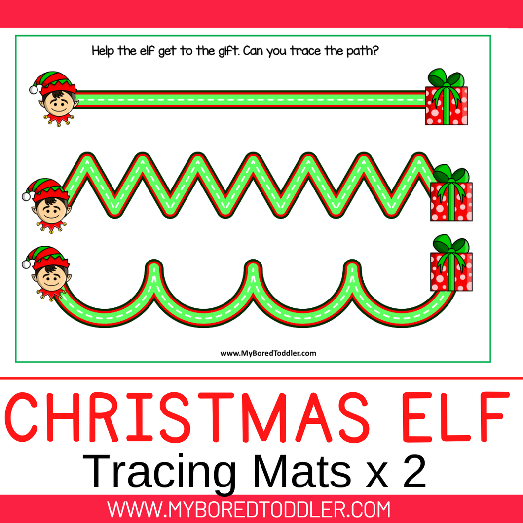 ELF / CHRISTMAS TRACING MATS