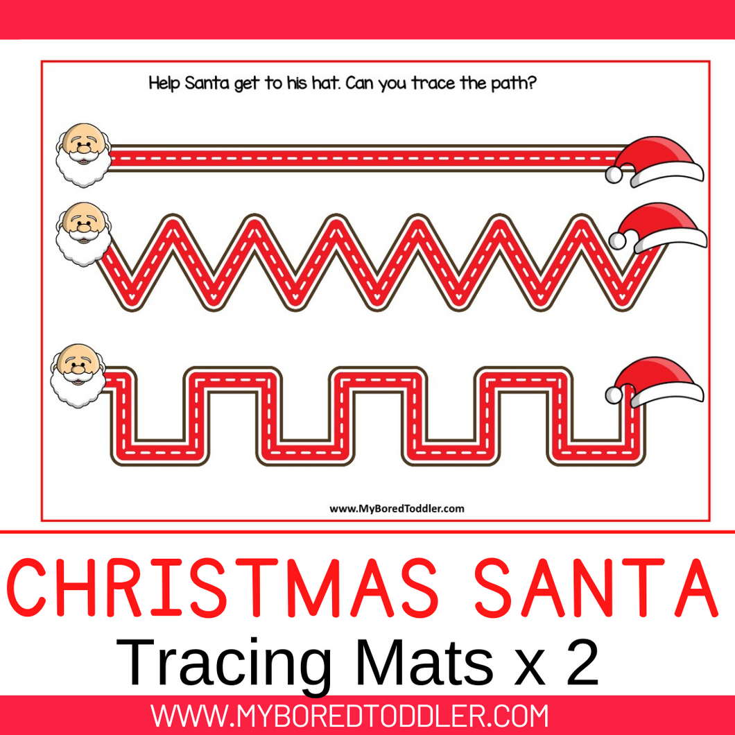 Christmas Santa Tracing Mats