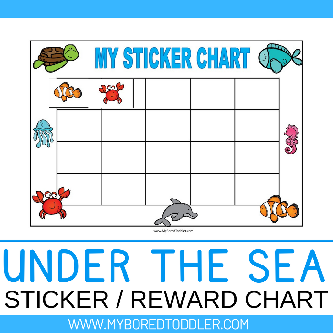 Under the Sea / Ocean Sticker Reward Chart