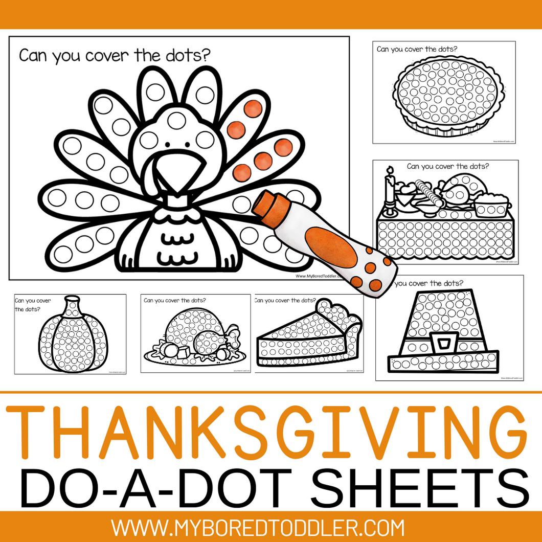 thanksgiving do-a-dot sheets