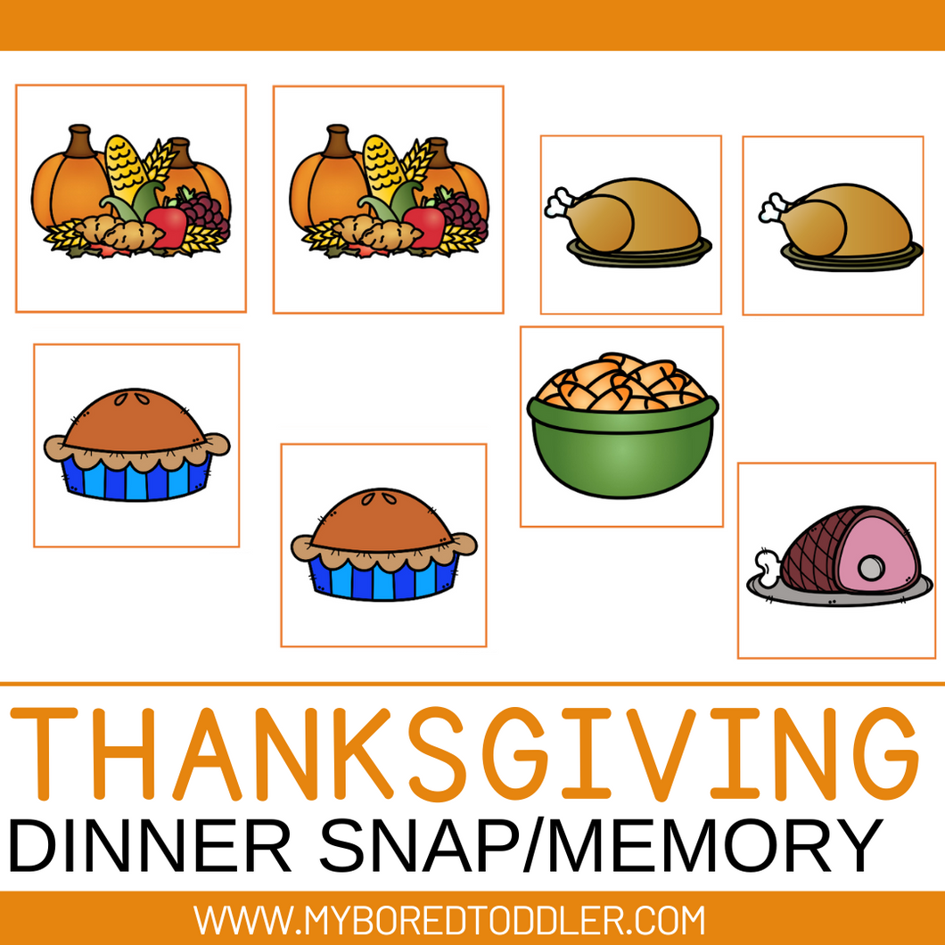 Thanksgiving Dinner Snap / Memory Cards