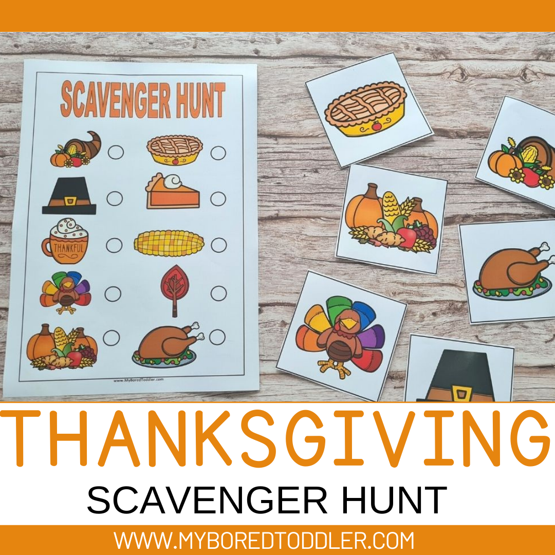 Thanksgiving Scavenger Hunt – My Bored Toddler