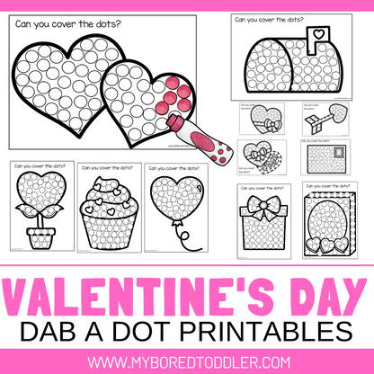 Valentine's Day Toddler Printable Bundle - FLASH SALE!